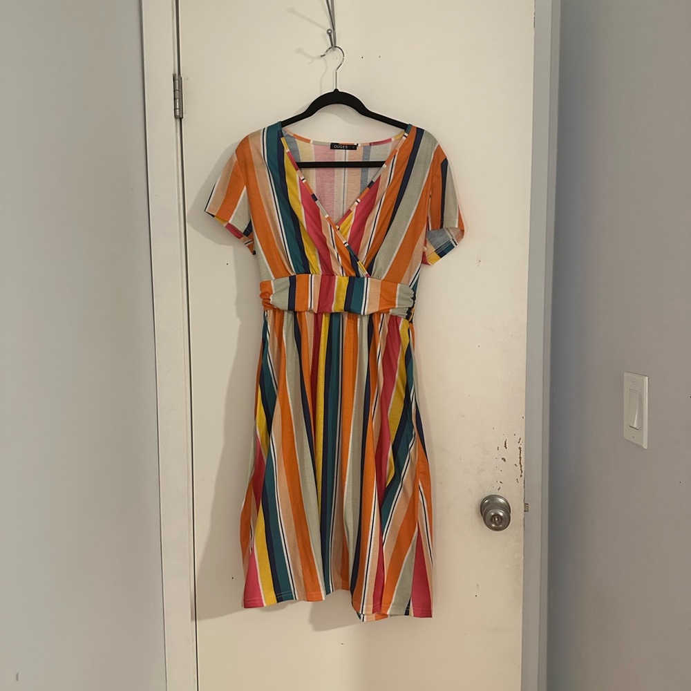 Colorful Striped Dress